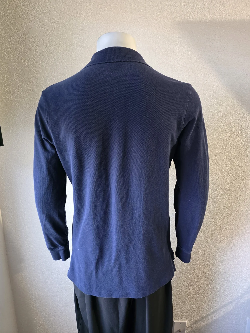 Polo by Ralph Lauren Navy Long-Sleeve Polo with Red Pony